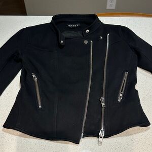 Theory Black Jacket with Silver Accents